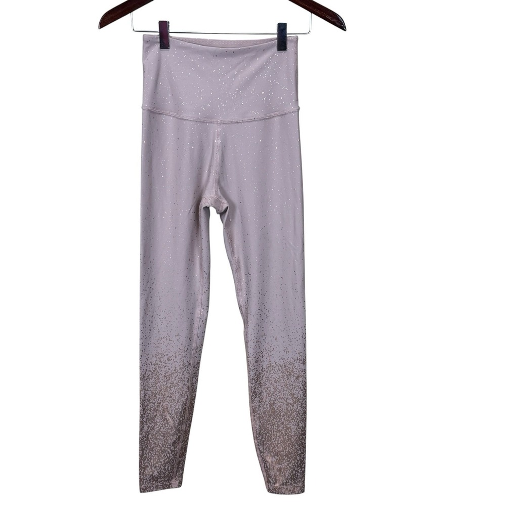 Beyond Yoga Leggings Rose Ombre‎ Metallic Foil High Rise Women's Size M